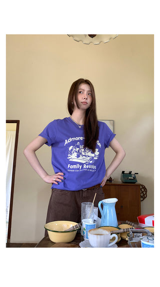 letter print  top