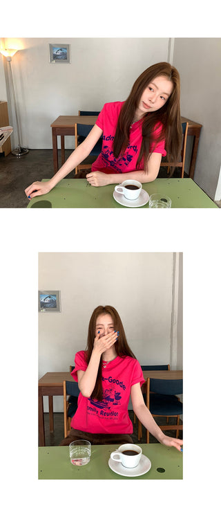 letter print  top