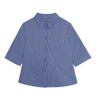 striped slim  shirt