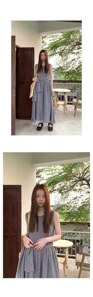 linen artistic  dress