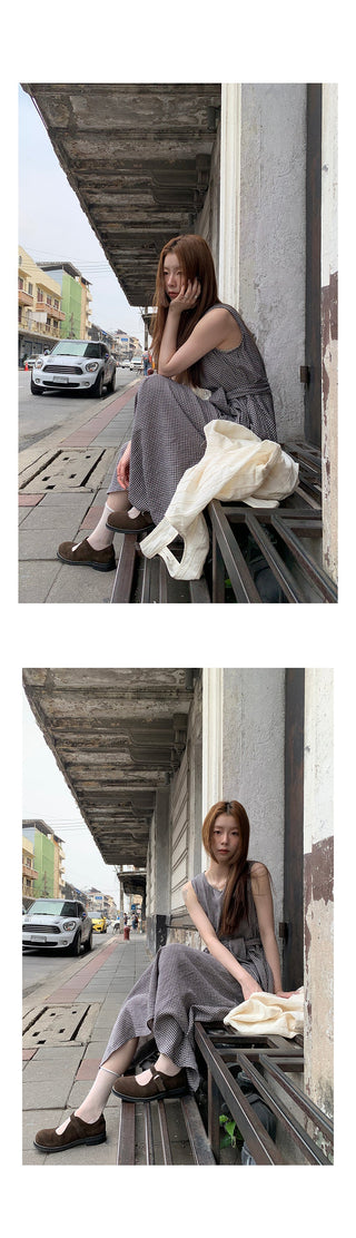 linen artistic  dress