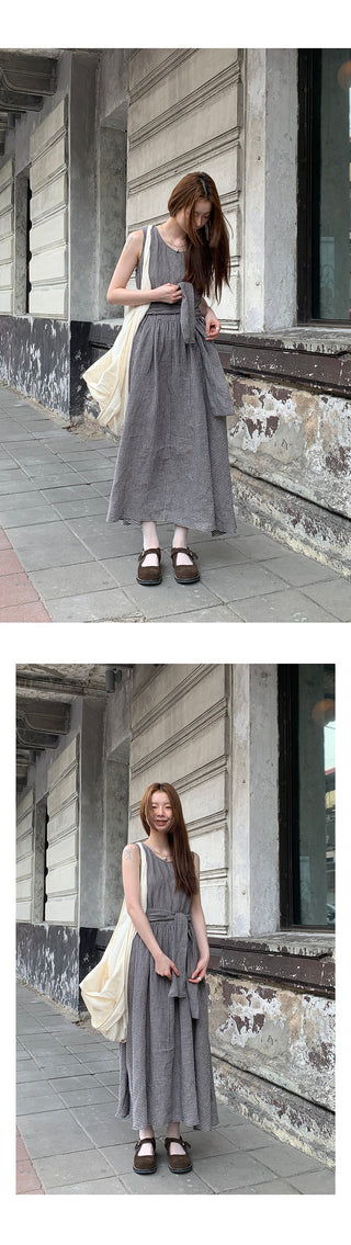 linen artistic  dress