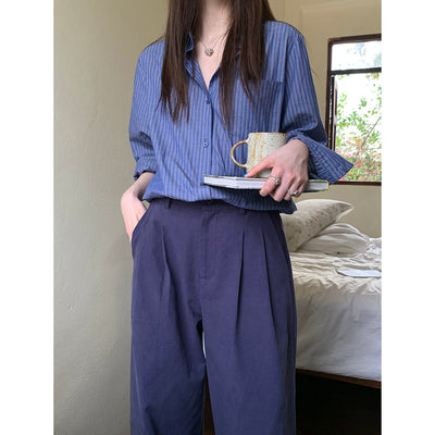 lazy striped  shirt