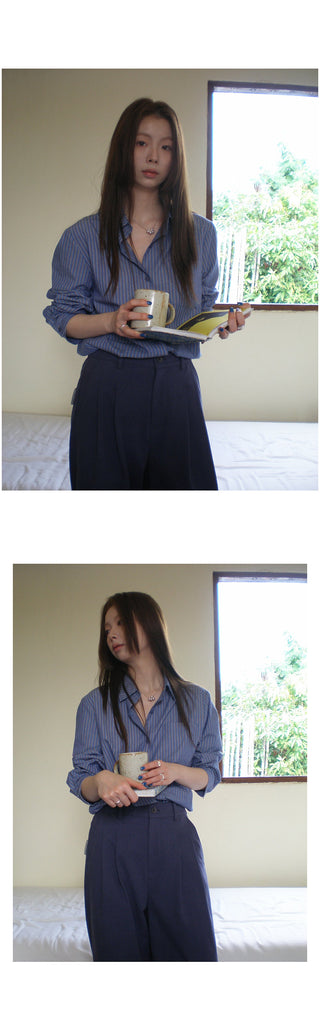 lazy striped  shirt