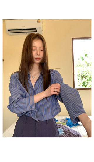 lazy striped  shirt