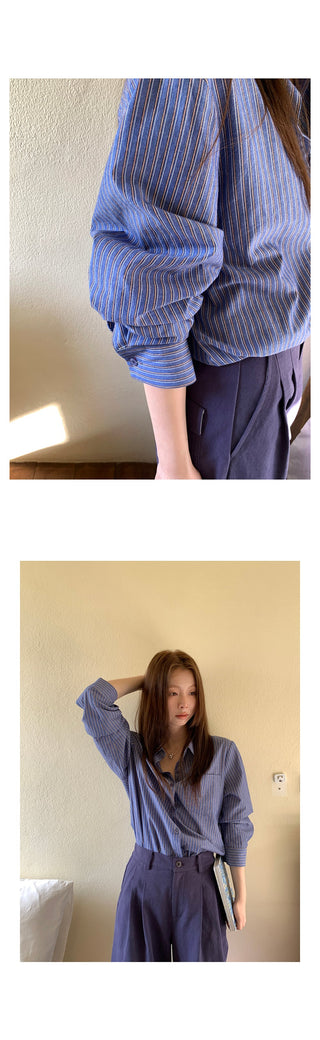lazy striped  shirt