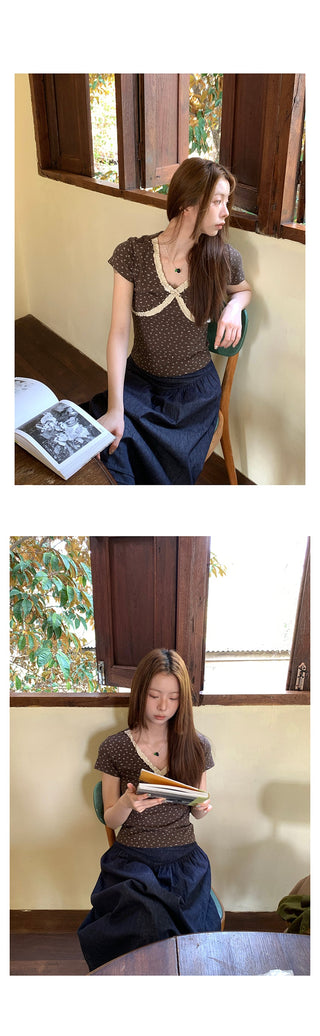 lace stringy  top