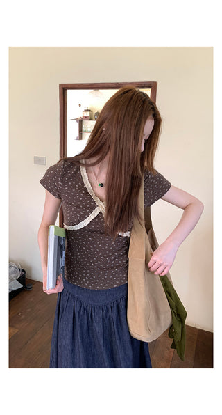 lace stringy  top