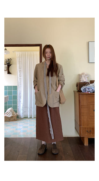 french pleated  skirt