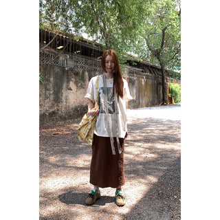 french pleated  skirt