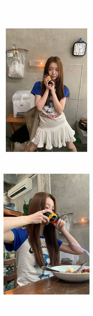 fun printing raglan top