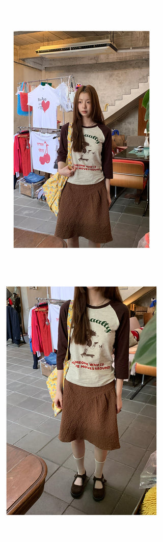 fun printing raglan top
