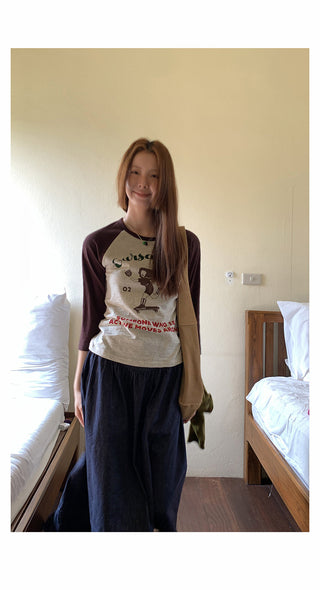 fun printing raglan top