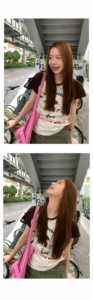 fun printing raglan top