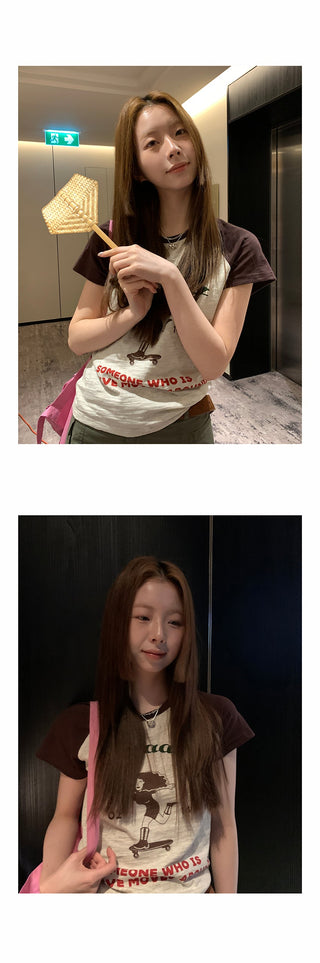 fun printing raglan top