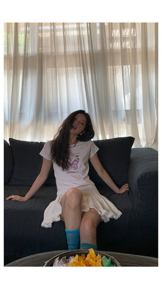 raglan  butterfly top