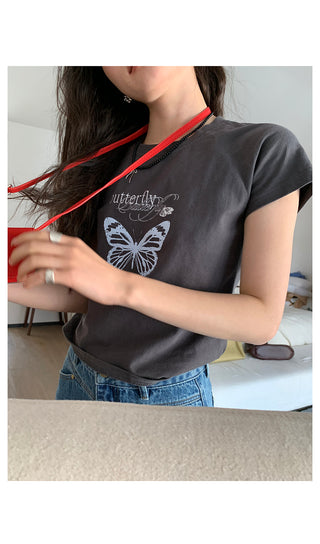 raglan  butterfly top