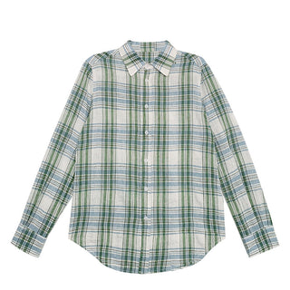 linen plaid  shirt