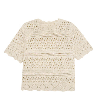 crocheted hollow  blouse