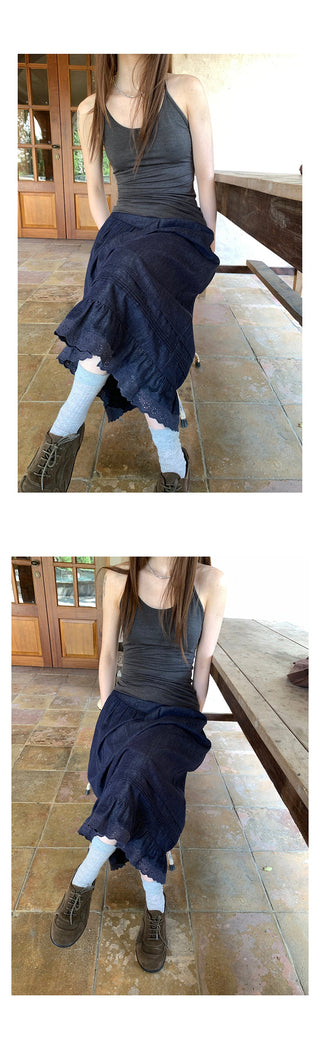 gray I-shaped  vest