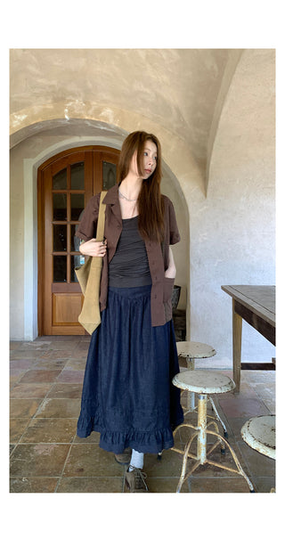 gray I-shaped  vest