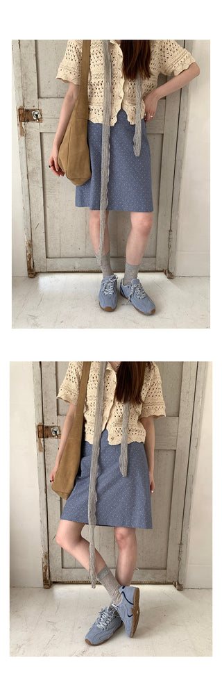 retro dots  skirt