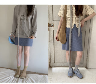 retro dots  skirt