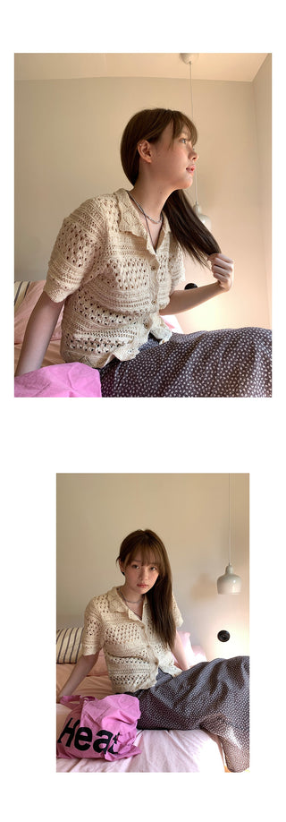 crochet vintage  cardigan
