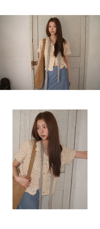 crochet vintage  cardigan