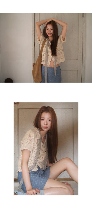crochet vintage  cardigan