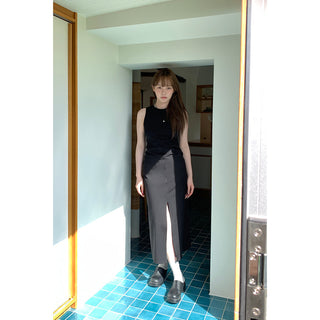graceful solid  dress