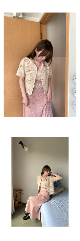 lace v-neck  dress