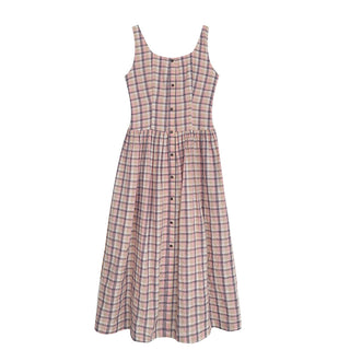 square plaid  dress