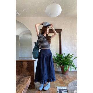 denim lace  dress