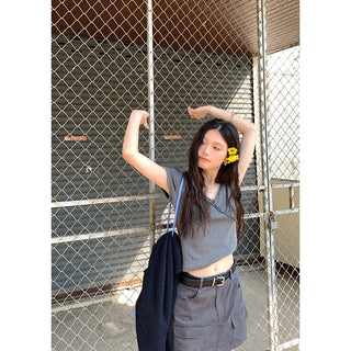 temperament lace stringy shirt