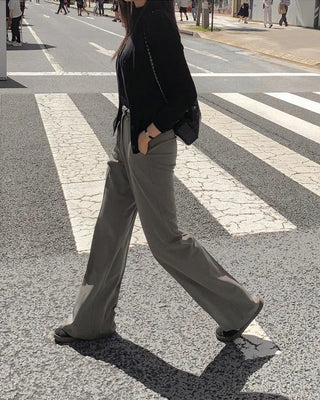Semi-bootcut slacks