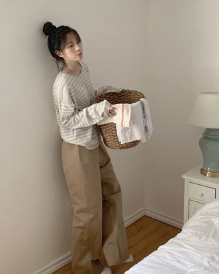 Slim striped knit