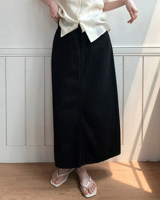 Cotton long skirt