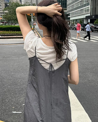 Summer Ribbon Bustier Dress
