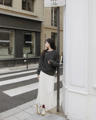 Pigment-washed sweatshirt
