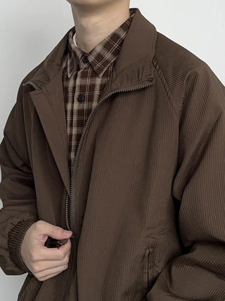 raglan striped jacket