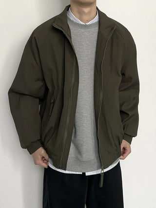 raglan striped jacket