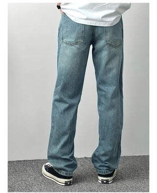 washed distressed jeans