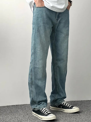 washed distressed jeans