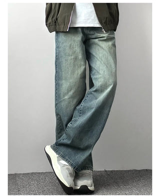 distressed mop jeans