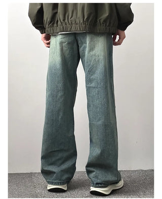 distressed mop jeans