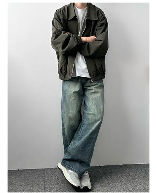 distressed mop jeans