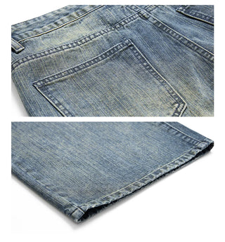 distressed mop jeans