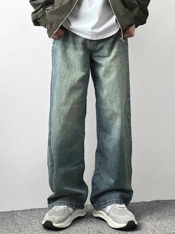 distressed mop jeans