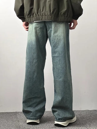distressed mop jeans